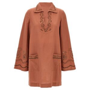 Fortela Bordeaux Cotton Short Women's Dress